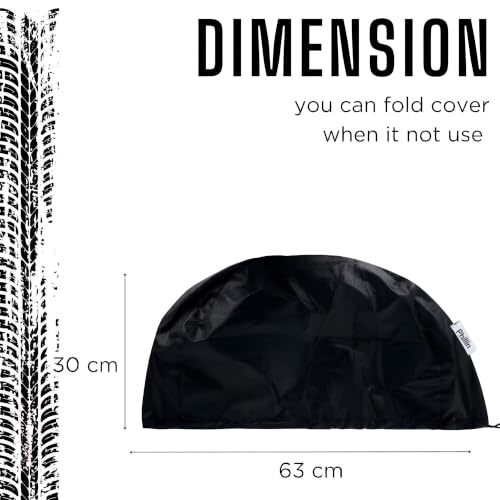 Image of Polyester Helmet Cover - Protects from Dust, Rain, Scratches Dustproof Waterproof Lightweight and Durable Secure Universal Size Storage Bag for Motorcycles Helmets (Pack of 2)