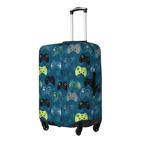 Dynamic Game Handle Luggage Cover Washable Elasticated Luggage Covers for Suitcase TSA Approved Stylish Dust and Scratch Resistant Luggage Case Protector for Kids and Adults2