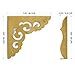 Hardware Philosophy Brass Ocean Wave Corner Plate Hardware 3.1
