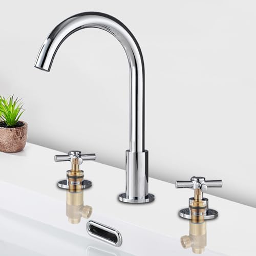 Robinet de lavabo chromé pivotant 360° résolvant le manque d'espace - 3