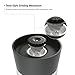 Deluxe Salt and Pepper Grinder Set - Premium Hourglass Design Dual Shakers Set - 2 in 1 Manual Pepper Shaker and Salt Mill With Adjustable Ceramic Grinding Mechanism and Stainless Steel Parts