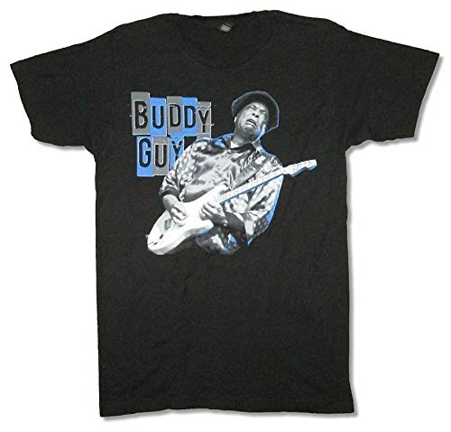 Buddy Guy Blue & Grey Tour LA-NV Black T Shirt (L)