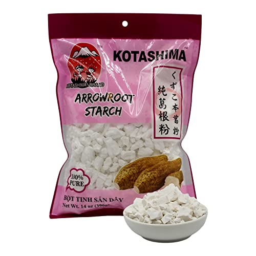 Bot San Day Arrowroot Bundle: Kotashima Arrow Root And Quang Tri Arrowroot Starch Chunks, Gluten Free And Vegan, 14 Ounces Each, With Habanerofire Jar Opener #TOP3