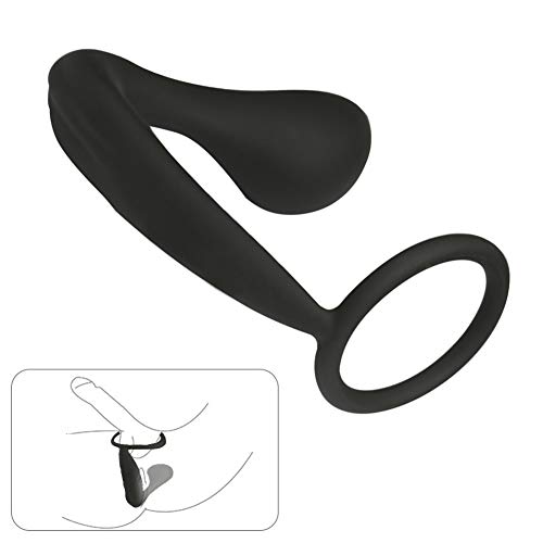 Fst Silicone Cock Ring With Anal Plug Prostate Massage Stimulator And Penis Ring Erection Enhancing Combo #TOP2