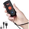 Tera Mini 1D 2D QR Wireless Barcode Scanner, Waterproof Shockproof Pocket Scanner, 3-in-1 BT & USB Wired & 2.4G Bar Code Reader Portable Image Scanner Work with iOS, Windows, Android 1100D