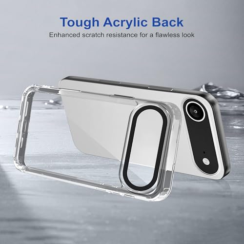 Image of amazon basics Back Case Cover for iPhone 17 Air | Compatible for iPhone 17 Air Back Cover | Case Cover with Camera Protection | (TPU + PC | Transparent)