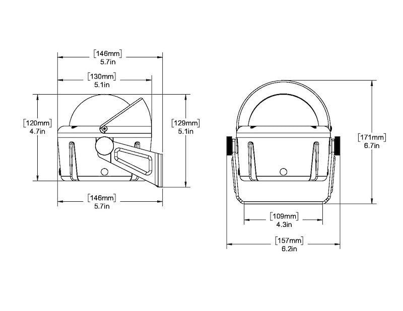 Part Synergy Compass 12 Volt Green LED Bracket Mount 3-3/4 Inch CombiDial 6-1/16 Inch