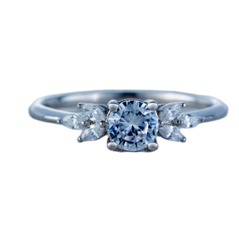 Bague imposante en argent 925 topaze naturelle anneau serti zirconium LK_0433