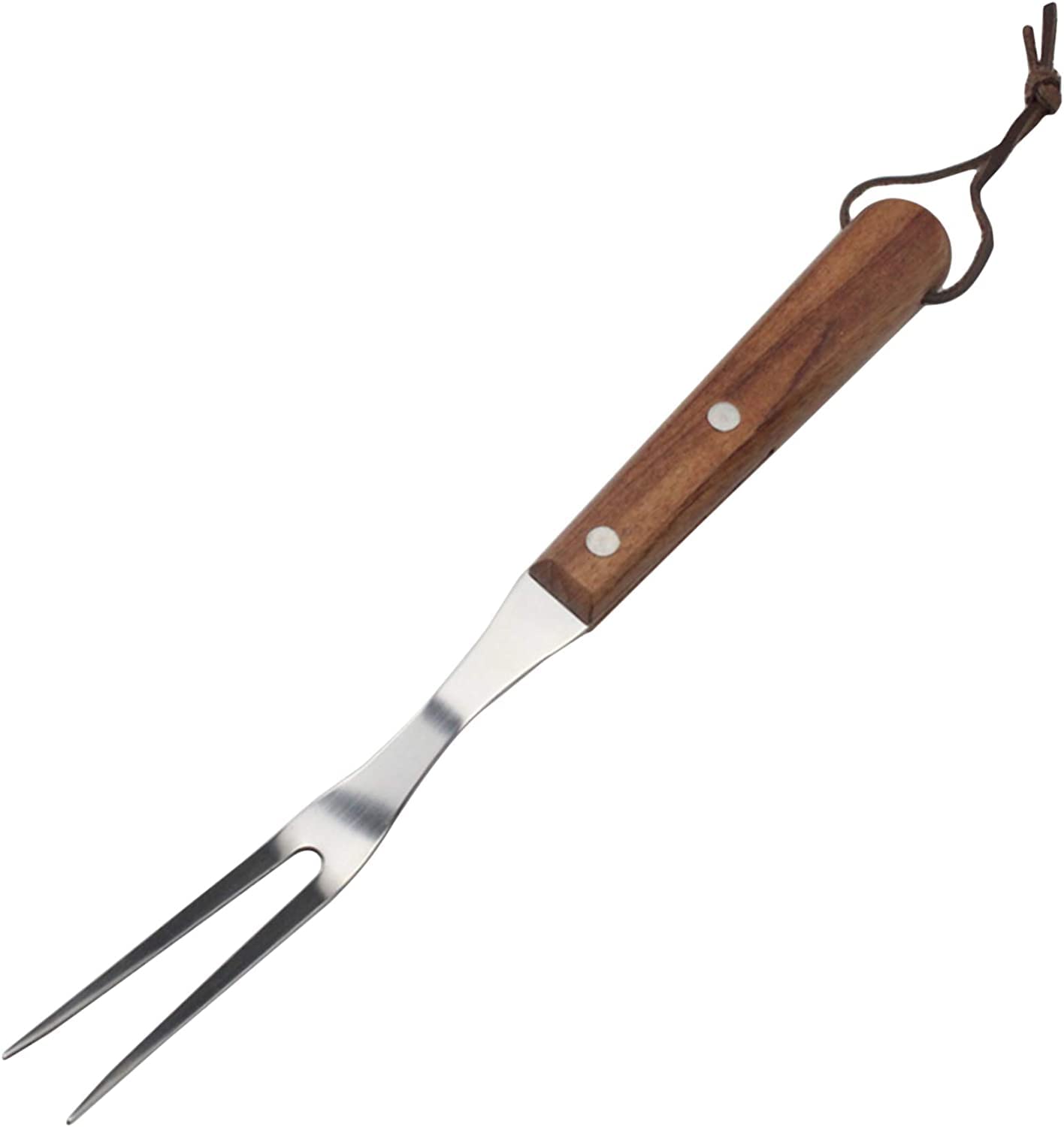 Cuchillos tenedores, tenedores de frutas, juego de cubiertos, cubiertos, tenedor de acero inoxidable for tallar carne con mango de madera, tenedor de barbacoa for barbacoa, cocina, pavo asado, cena, f