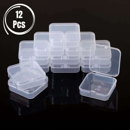 Image of Mr. Pen- Bead Organizer Box, 12 pcs, Clear | Small Beads Organizers and Storage Plastic Cases