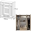 Stella Trading BASE, Armadio classico in 3 diverse dimensioni, versatile, ante a battente, effetto rovere sonoma, 160 x 177 x 52 cm, L x A x P #2