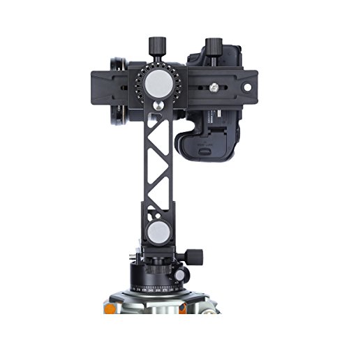 Rollei Panoramakopf 200 Mark II - 360 Grad Panoramakopf mit Transportkoffer zur sicheren Befestigung, Tragkraft bis zu 3 kg, Acra Swiss kompatibel - Schwarz