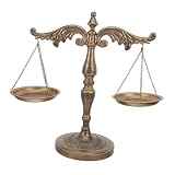 Accensione a tema giustizia: con decorazioni a forma di bilancia e scultura simbolica della bilancia, risuona profondamente negli accessori da scrivania dei e negli ambienti di arredamento delle sale d'attesa degli studi legali, decorazioni vintage a forma di bilancia, giocattolo a forma di bilancia da scrivania