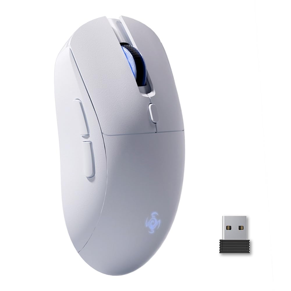 Wireless Gaming Mouse, 24000 DPI- PAW 3311 Sensor, Wired/BT/2.4GHz, Ergonomic, Rechargeable Wireless Mouse for Windows/Mac, 800mAh Battery, Tri-Mode with 2.4G USB Receiver-image-0