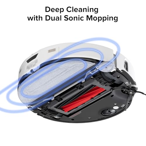 Image of roborock 2 Pack Microfiber Mop Cloths for S8 MaxV Ultra, S8 Max Ultra Series, S8 Max(V) Ultra with R&D, Robot Vacuum Cleaner, with Dual Sonic Vibrations Modules, Mop Pad Replacement Accessories