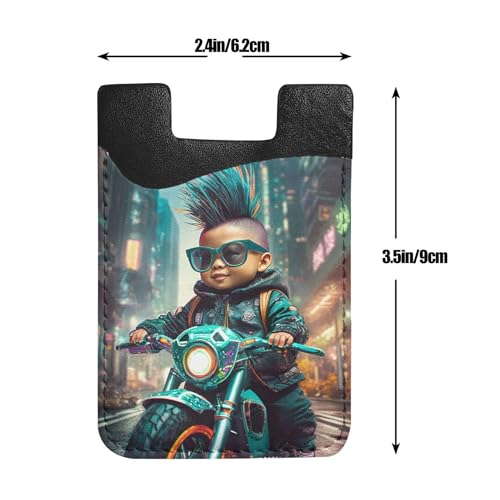 HANJWANET Custom 100PCS Card Holder for Back of Phone Personalized Phone Wallet Add Your Text Logo Photo HD Printing Phone Credit Card Sleeves for Men Women Gift Souvenir
