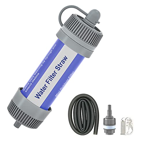 Water Filter Straw Outdoor Portable Water Purifier Survival Gear for Camping Hiking Backpacking