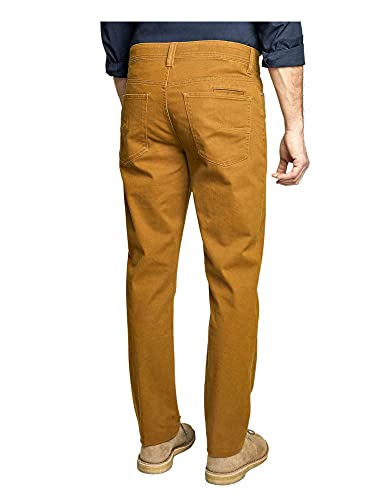 Weatherproof Mens Slim Straight Premium 5-Pocket Comfort Stretch Pants (38 x 30, Golden Tan)2