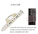 （2-Pack Computer Cables & Connectors New 2 Port USB 2.0 Motherboard Rear Panel Expansion Bracket to IDC 9 Pin Motherboard USB Cable Host Adapter