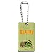 Sesame Street Trashy Oscar The Grouch Wood Wooden Rectangle Keychain Key Ring