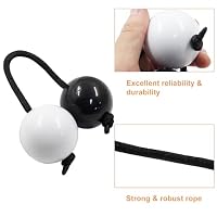 Hordion 2 Pair Pro Aslatuas Rhythmic Ball Kashaka Shaker Black & White — image 3