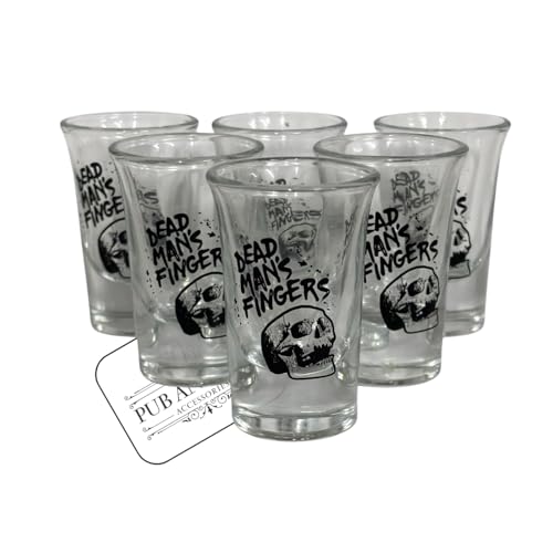 Image of Laurie's Pub and Bar Accessories | Dead Man Fingers Shot Glasses Set of 6