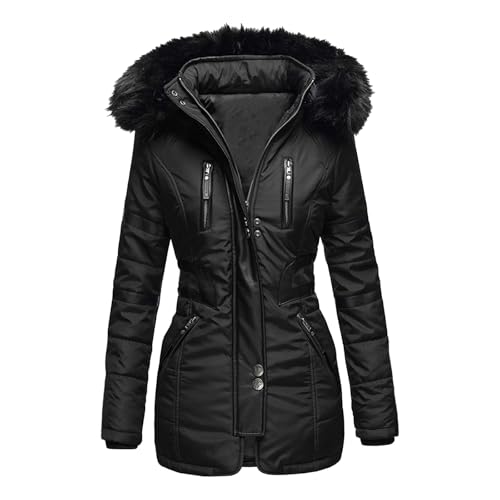 Manteau femme long hiver chaud veste mi-saison coupe-vent chic