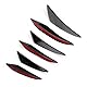 Stoßstangen-Finne, Auto-Stoßfänger-Canards-Flossensplitter, 6-Teiliges Set, Glänzend Schwarz, Frontstoßstange, Außenflossen, Spoiler für Karosseriestreifen-Dekoration