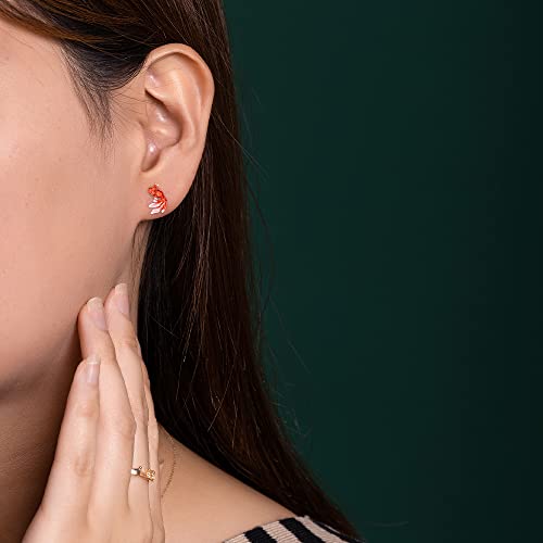 Plastic Earrings, Goldfish Plastic Earrings - 2 Pairs of Hypoallergenic Studs from KMEOSCH for Sensitive Ears2