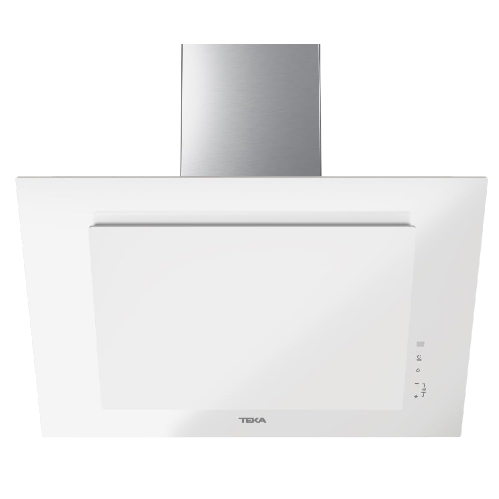 TEKA Campana Decorativa Vertical 70 cm, A+++, Función FreshAir, Extracción Perimetral, 3 Velocidades + Intensiva, Motor EcoPower, Blanco, Modelo 112930059