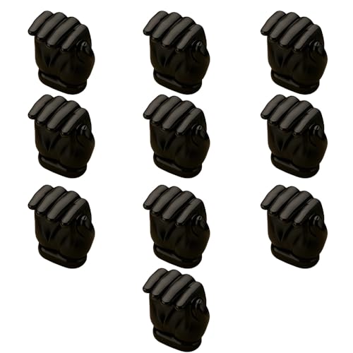 Image of Hand Design Knob for Drawer /Door Knob /Drawer Knobs /Decorative Knobs and Pulls /Door Hardware /Zinc Alloy (Matt Black Finish) Pack of 10-| 3 Years Warranty |