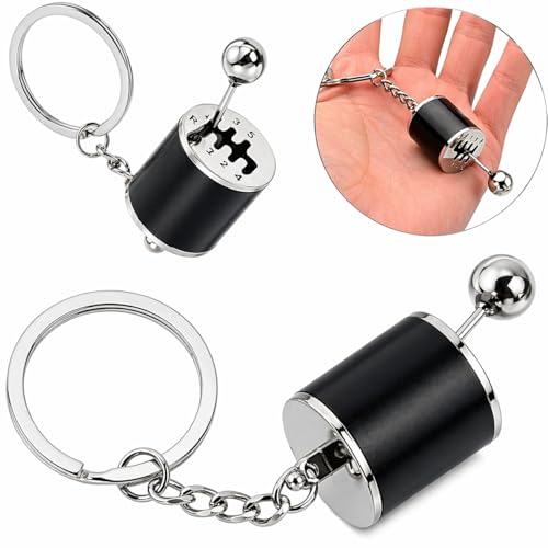 Image of Gearbox Keychain, Six Speed Manual Transmission Stick Shift Keyring, Auto Part Creative Fidget Toy, Car Shifter Gear Keyfob Automotive Key Chain Ring, Decoration Accessories (Multicolor)