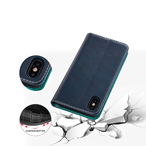 Huping - Custodia a portafoglio per iPhone Xs Max