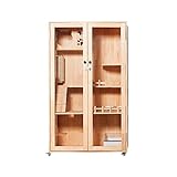 Laifug Large Wooden Cat House for Outdoor and Indoor Cats,Luxury Multi-Feature Cat Condo with Cat Scratching Posts 59in Oversized Cat Villa on Wheels