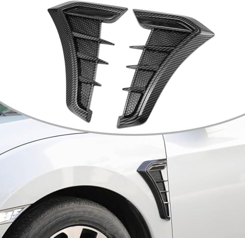 Cache d'aération d'aile de voiture finition carbone premium pour Ford Focus 3
