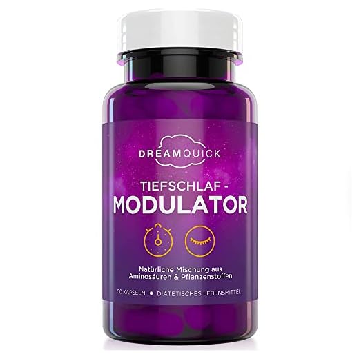 DreamQuick Tiefschlaf Modulator - Pflanzliche Harmonisierung der Schlafarchitektur zur Verlängerung der Tiefschlafphase - 50 vegane Kapseln mit konzentriertem Extrakt aus Schlafbeeren
