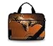 Price comparison product image Luxburg 15.6 inch Laptop Bag Case Canvas Shoulder Bag with Handle - Cat on a guitar