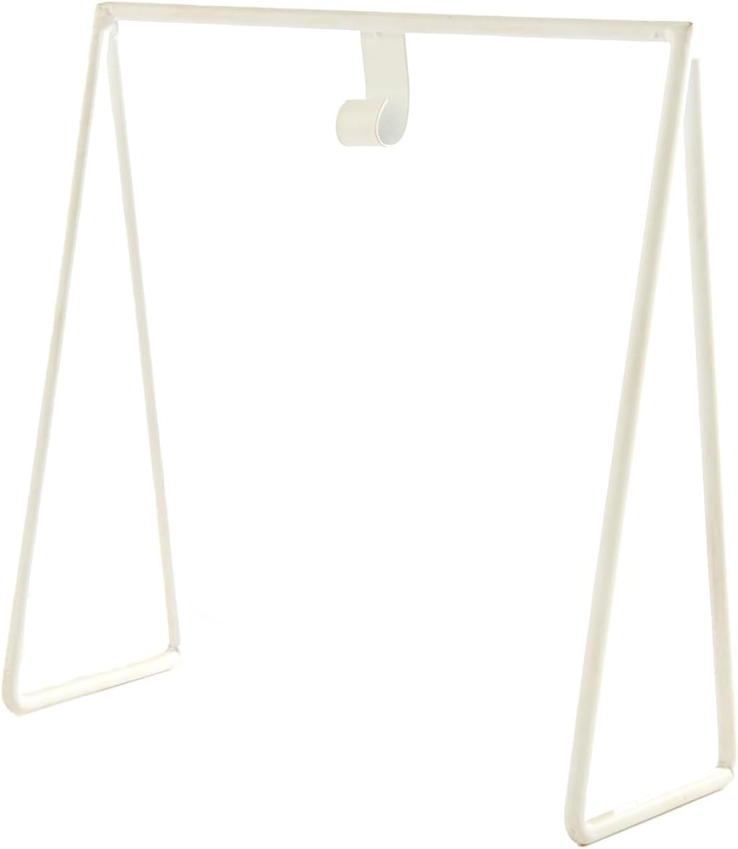 The Round Top Collection - Gallery Art Stand, White - Metal