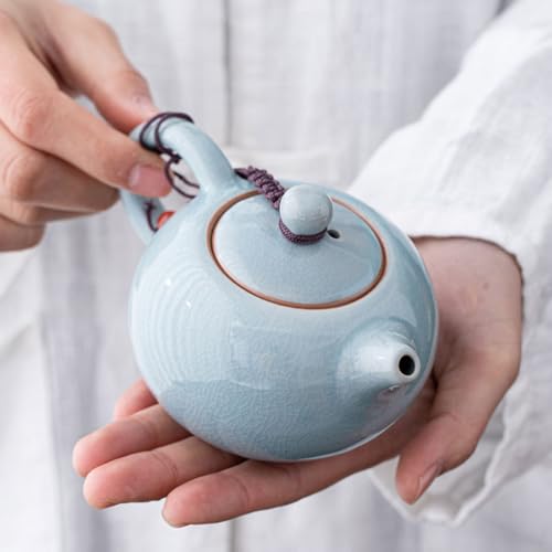 Miniatura 4 de Imikeya Tetera De Ceramica Tetera Floreciente Beber Té Pequeña Suelta Portátil De Salón De Té Jarra De Te De Viaje China Cerámica