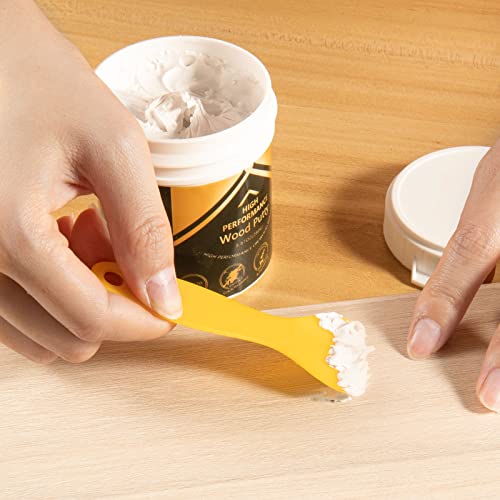 Image of Deuvuo White Wood Filler, 32 Oz Paintable white Wood Putty, Stainable Wood Filler - Exterior Wood Repair Filler Kit Offers a Quick and Lasting Fix for Furniture, Cabinets, Floors,Door, Deck