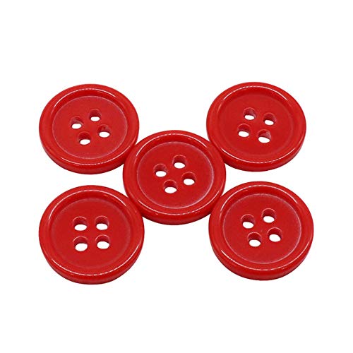 AKOAK 50 peças/conjunto 20 mm DIY botão colorido Candy Color 4 olhos fivela infantil roupas de traba