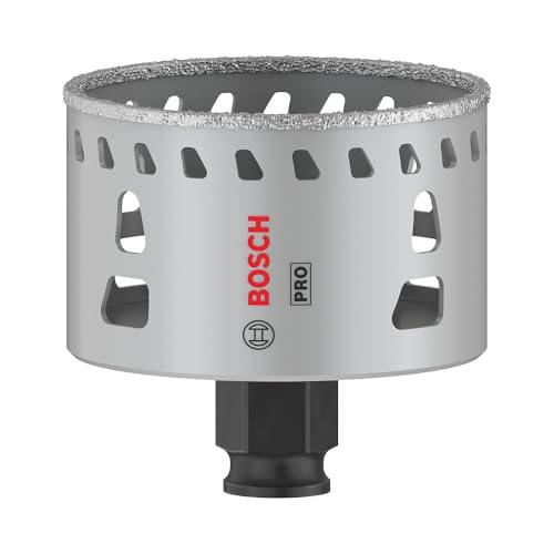 Bosch 1x PRO Tile Power Change Plus Lochsäge (für Harte Fliesen, Weiche Fliesen, Ø 68 mm, Professional Zubehör Bohrmaschine/Schrauber)