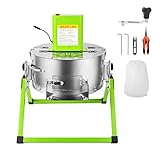 MELONFARM 16 Inch Electric Bud Leaf Trimmer Machine, Hydroponic Dry Wet Trimming Reaper Bowl with Sharp Stainless Steel Blade, Automatic Spin Cutting, for Plant Bud and Flower