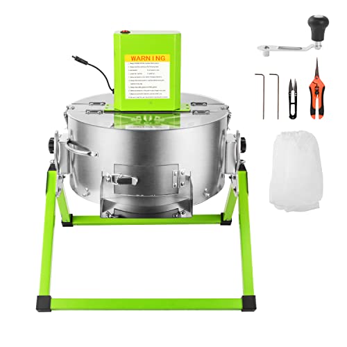 MELONFARM 16 Inch Columnar Bud Leaf Trimmer Machine Hydroponic Dry Wet Trimming Reaper Bowl with Sharp Stainless Steel Blade Spin Cutting for Plant Bud and Flower