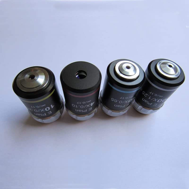 Microscope 4X 10X 40X 100X 1PCS Biological Microscope Objective Lens(100X)