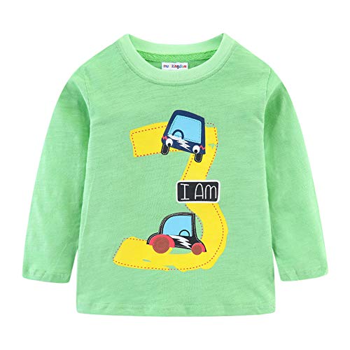Image of Mud Kingdom Little Girls Birthday Shirt Long Sleeve Cute Cartoon