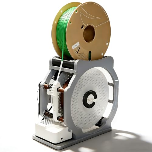 vnmudzeo 3D Printing Spool Rewinder,for 1kg Spools,Heavy Duty 3D Industrial Filament Respooler,Universal Wire/Welding Thread Winder,Tension & Speed Control