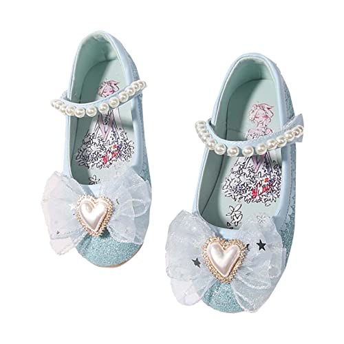 Booties for Girls Toddler Girls Kids Sandals New Summer Fashion Little Girl Princess Sandals Children Bow Show Kids for (Sky Blue, 2 Big Kids)