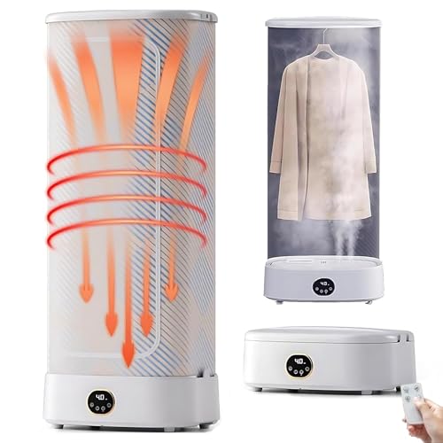 WhFKLca Máquina Automática para Planchar y Doblar, Armario De Vapor, Secadora Portátil De 1000 W, Plancha a Vapor Automática para Refrescar Y Secar La Ropa, Elimina Rápidamente Las Arrugas