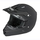 Raider Wildfire MX Helmet (Matte Black, Large)